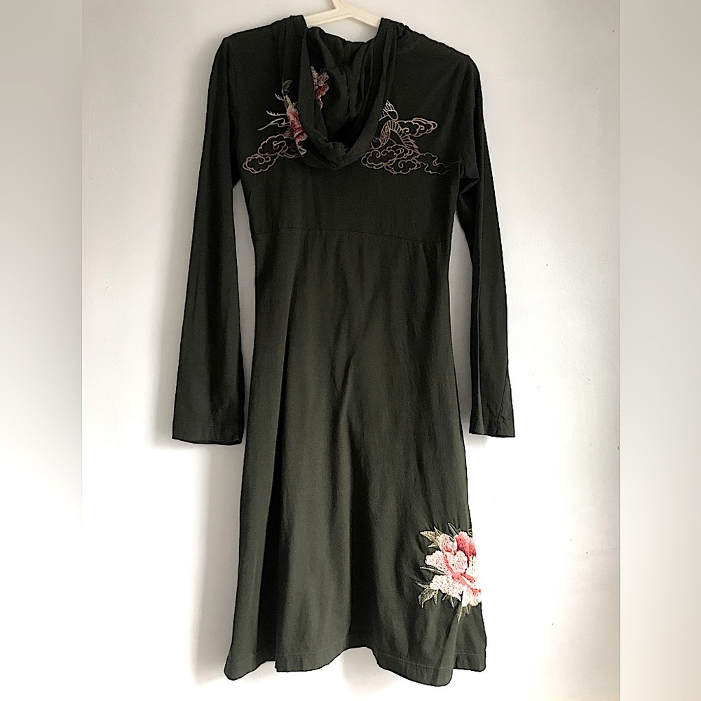 JWLA JOHNNY WAS Hoodie Embroidered Dress Tunic - Picture 3 of 10